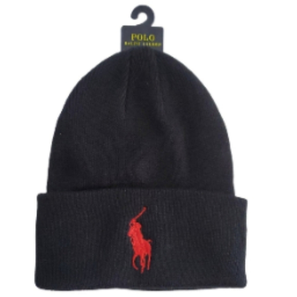 NWT Men's Ralph Lauren Polo Big Pony Cuffed Beanie - Picture 4 of 10